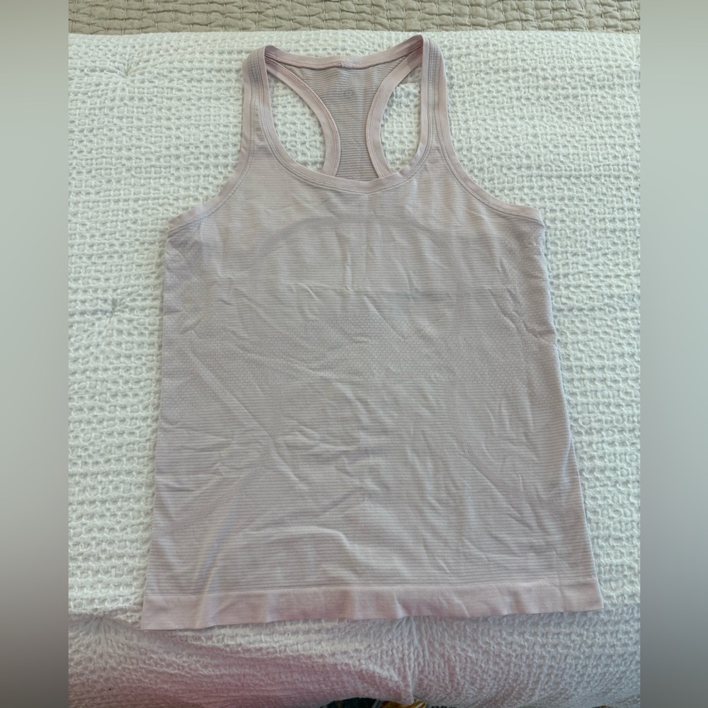 Women's Light Pink Tank Top 8 Swiftly Lululemon